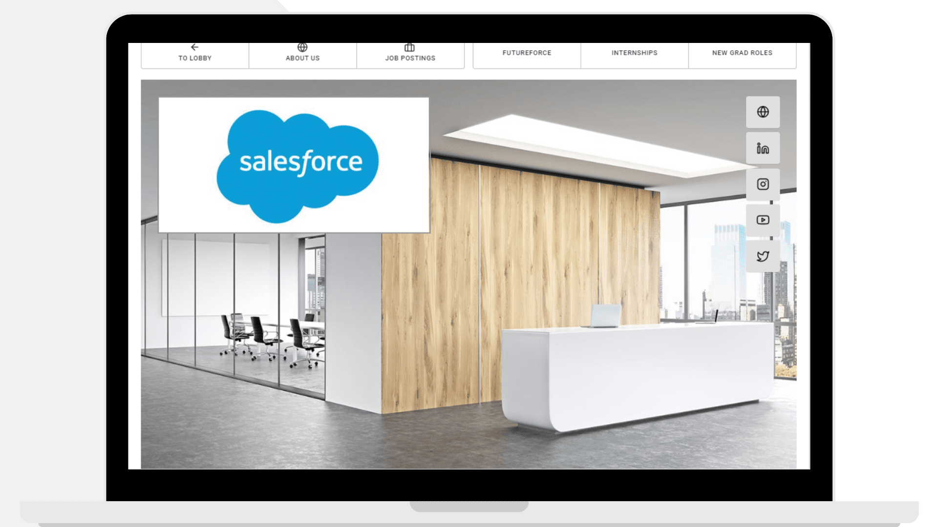 Salesforce Virtual Hiring Booth